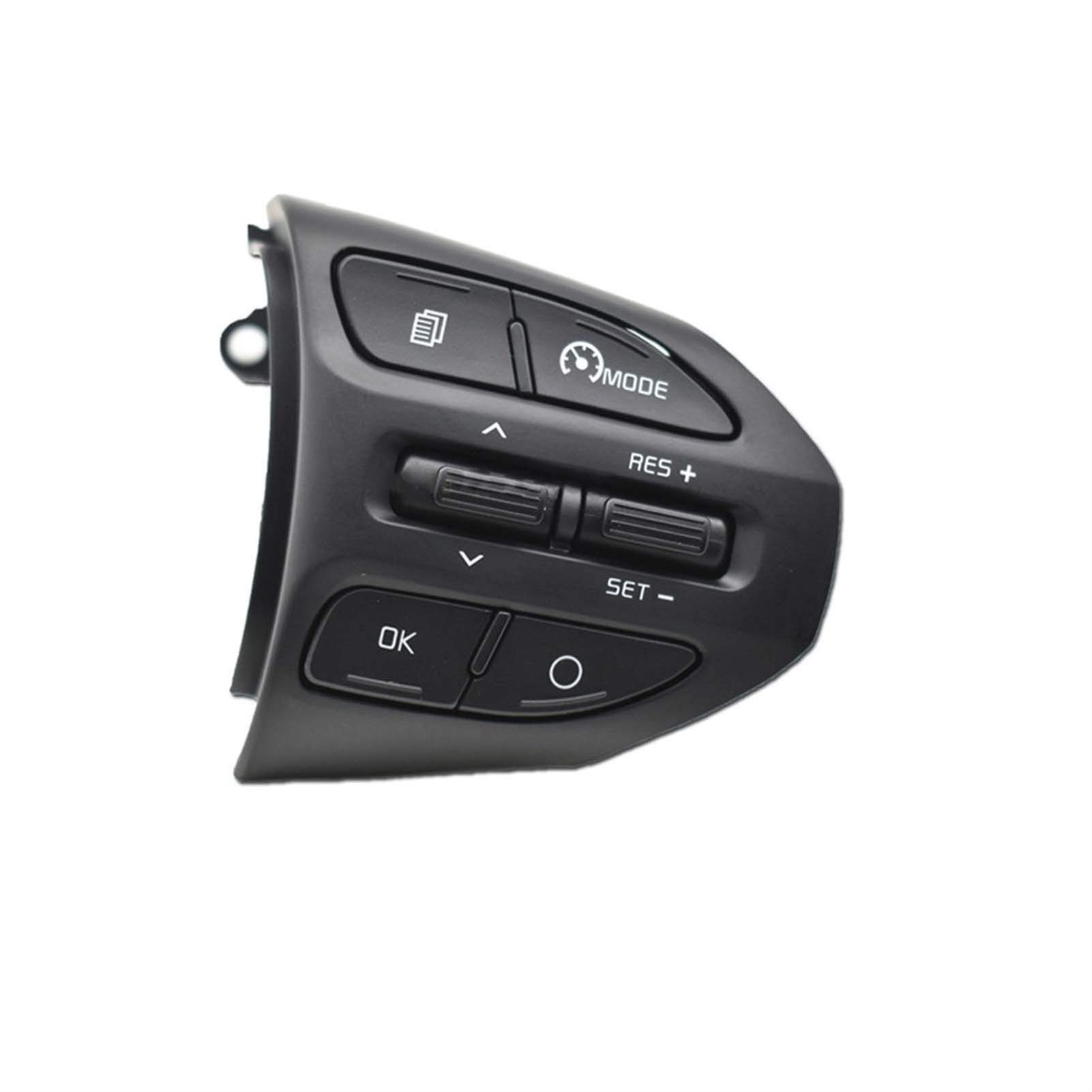 Lenkradsteuerung Multifunktionstaste Tempomat Mult Lenkradtaste/Fit for KIA K2 Rio 2017 2018 2019 Rio X LINE Tasten Bluetooth Telefon Lenkrad Multifunktionstaste Tasten Blende Rahmen A(Model B) von LOHWSTRFG