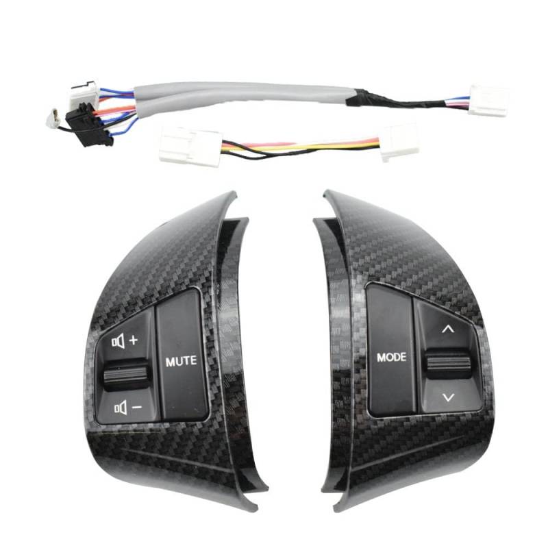 Lenkradsteuerung Multifunktionstaste Tempomat Mult Multifunktions-Lenkrad-Fernbedienungs-Bluetooth-Knopfschalter mit Kabel/passend for Hyundai Elantra 2008–2015 Lenkrad Multifunktionstaste Tasten Bl von LOHWSTRFG