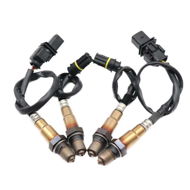 Sauerstoffsensor für Kraftfahrzeuge 4PCS Vorne Hinten Upstream Downstream Luft Kraftstoff Verhältnis Lambda O2 Sauerstoff Sensor 234-5135 234-4875/Fit for BMW M3 08-13 4,0 L 7590713 Sauerstoffsensor von LOHWSTRFG