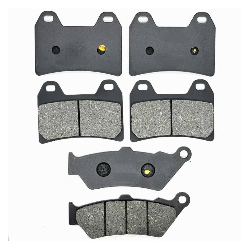 Motorrad Vorne Hinten Bremsbeläge for Vegas 1500CC 2003-05 Vegas-8 Ball 1500CC 2005 Vegas 8 Ball 1634CC 2006-2007(Front Rear Pads) von LOKAXXZU