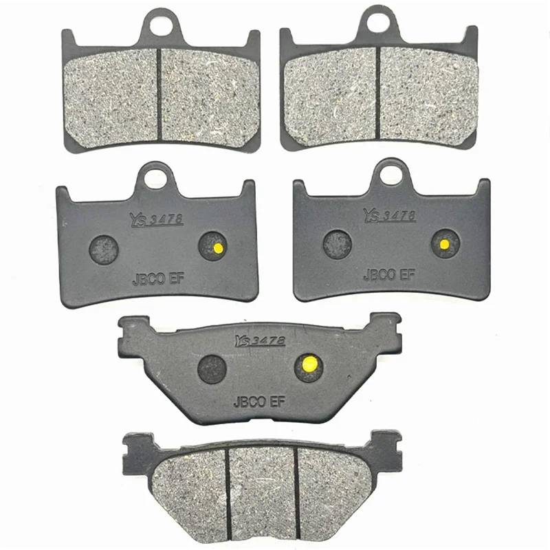 Motorrad Vorne Hinten Bremsbeläge for XP500 T MAX 530 2013-2014 XP500A T MAX 530 ABS 2013-2016 XP 500 500A TMAX500(Front Rear Pads) von LOKAXXZU