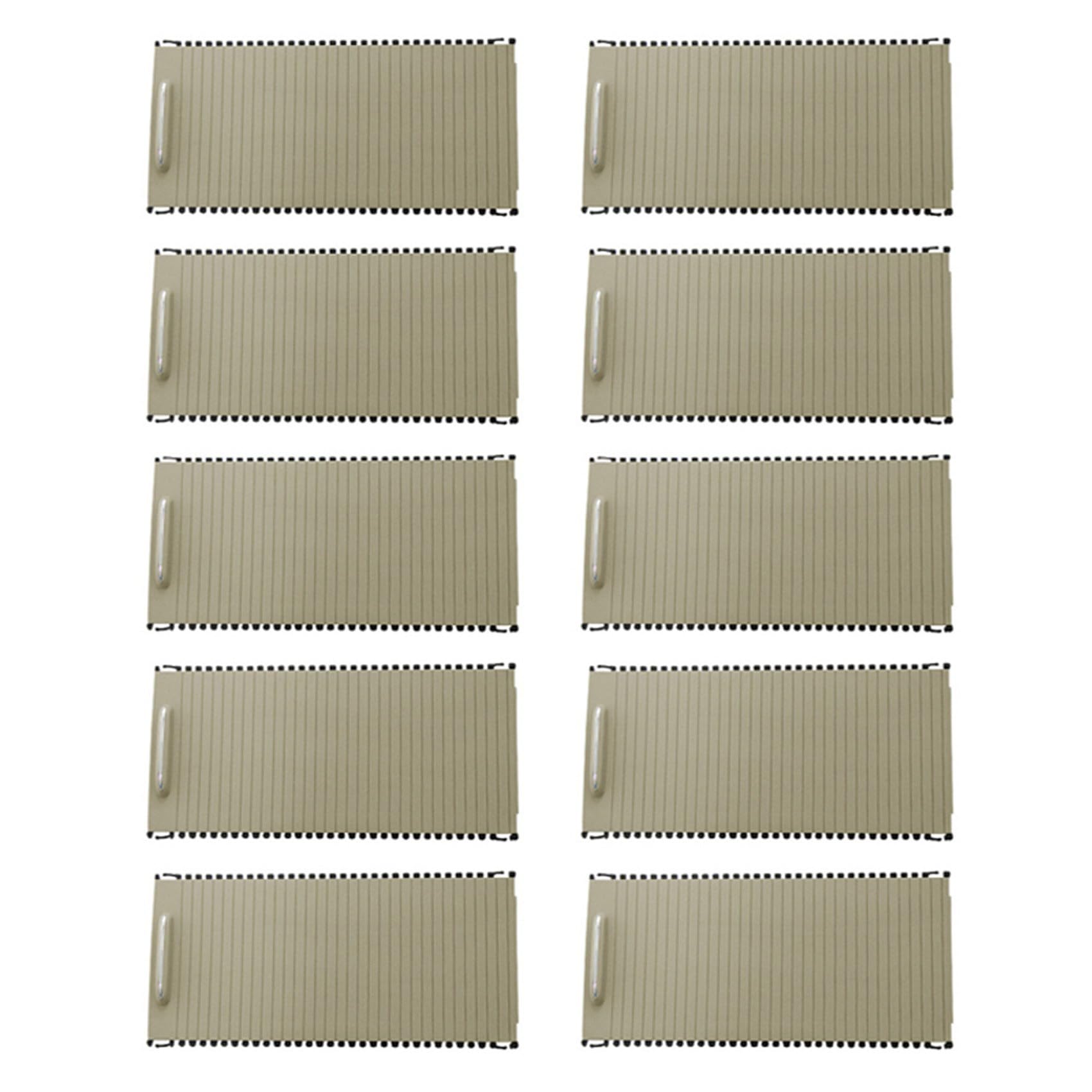 LOLPALONE 10X Auto Innen Innen Mittelkonsole Rolloabdeckung für - C/E-Calss W204 S204 W212 S212 A20468076079051 Beige von LOLPALONE