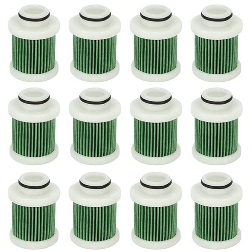 LOLPALONE 12 StüCk 40-115 PS 4-Takt Kraftstofffilter für F40A F50 T50 F60 T60 Motor Marine AußEnbordfilter 6D8-WS24A-00 von LOLPALONE