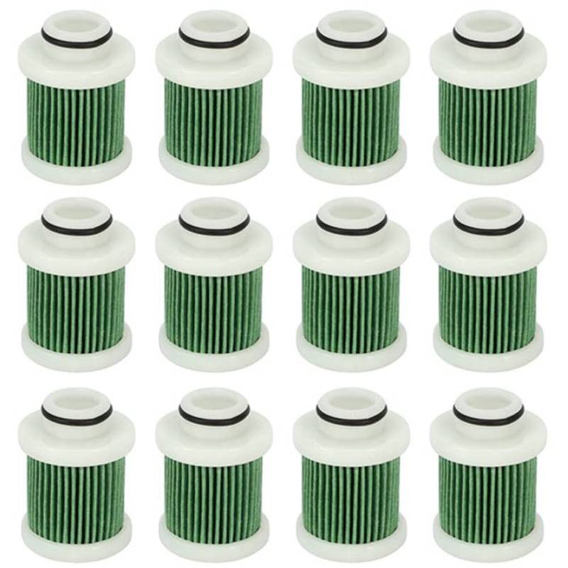 LOLPALONE 12 StüCk 40-115 PS 4-Takt Kraftstofffilter für F40A F50 T50 F60 T60 Motor Marine AußEnbordfilter 6D8-WS24A-00 von LOLPALONE