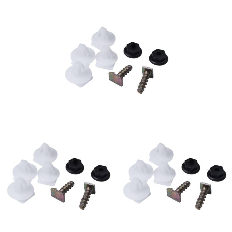 LOLPALONE 24Pc VorderradkotflÜGel Zierclips Kunststoff Metall Schraubenmutter Set FÜR C von LOLPALONE