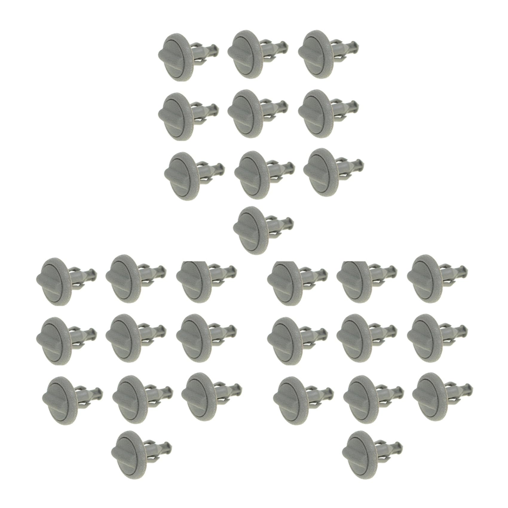 LOLPALONE 30 PCS Kunststoff Grau Abteile Shelf Clip Early Type End für Juke 799161KA3A von LOLPALONE