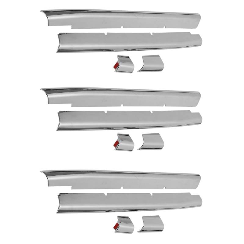 LOLPALONE 3X Auto Chrom Front Kühlergrill Zier Leiste für Spacia Custom MK53S von LOLPALONE