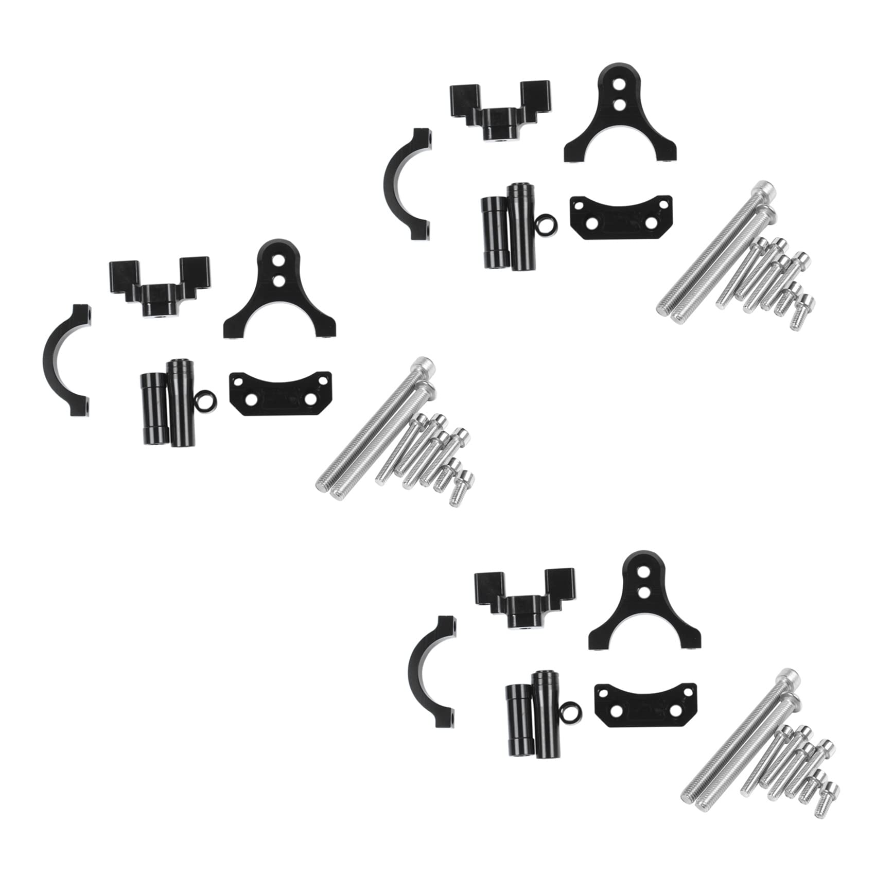 LOLPALONE 3X CNC Motorrad DäMpfer Lenkung Stabilisieren DäMpfer Halterung Halterung Kit für YZF R3 Mt-03 R25 von LOLPALONE
