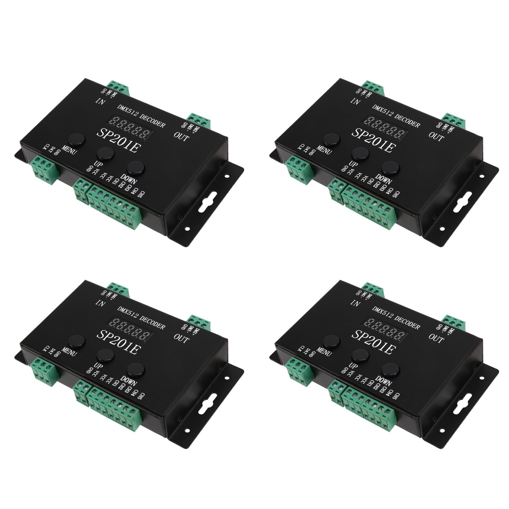 LOLPALONE 4 x SP201E DMX512 WS2812B WS2811 von Decoder Controller, unterstützt mehrere integrierte Schaltungen von LOLPALONE