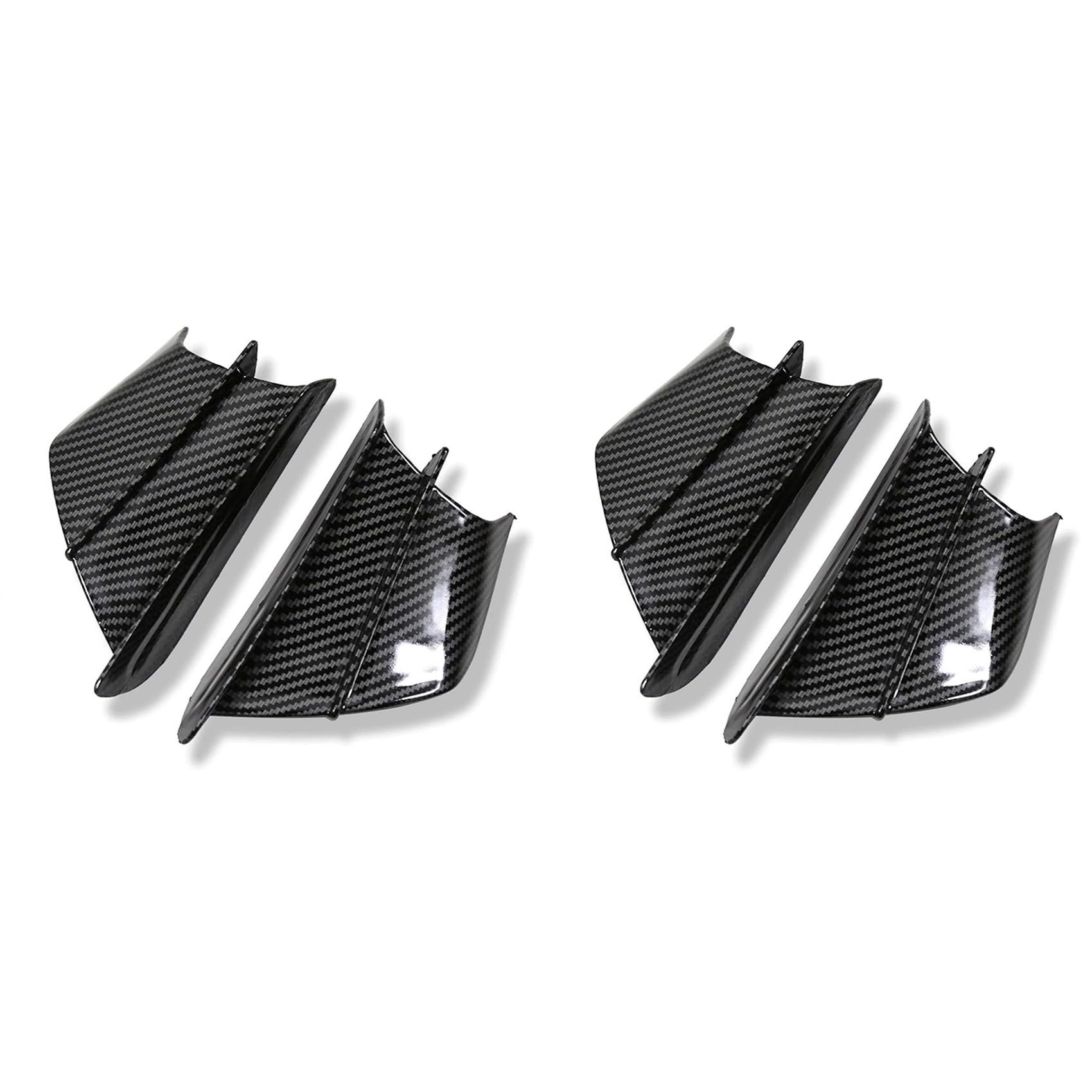 LOLPALONE 4x Motorrad Verkleidung Seitenflügel Aerodynamische Kotflügel Deflektor Spoiler für Panigale V2 V4 899 959 1198 1199 (A) von LOLPALONE