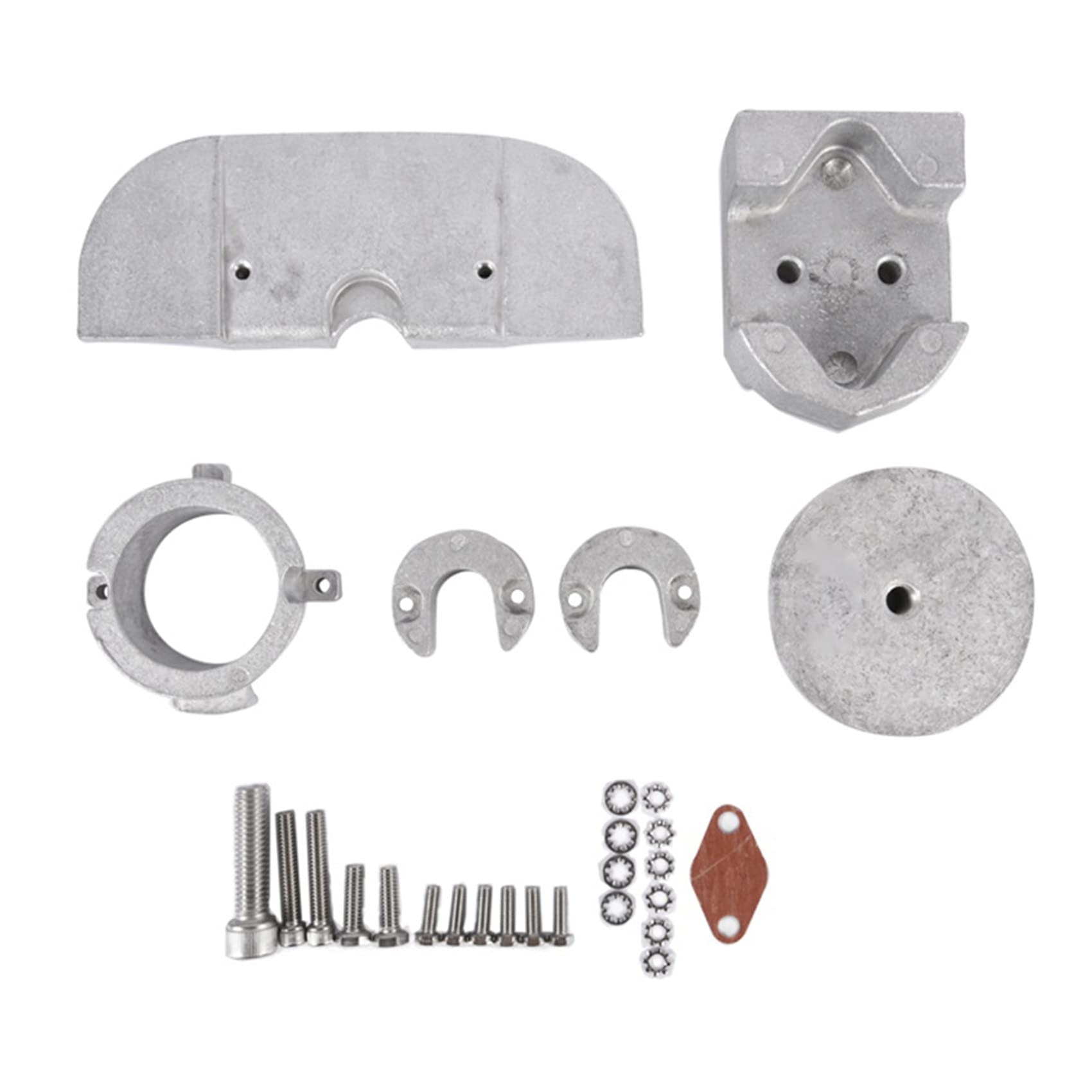 LOLPALONE AußEnbordmotor-Anoden-Aluminiumlegierungs-Kit für Mercury Alpha One Gen 888756Q03 888756Q01 AußEnbordmotor-Schutzanode von LOLPALONE