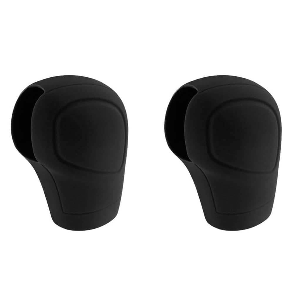 LOLPALONE Auto Schaltknauf Abdeckung, Anti-Rutsch Auto Knob Gear Stick Protector Universal Fahrzeug Innenraum Ersatzteile Zubehör (Schwarz) von LOLPALONE