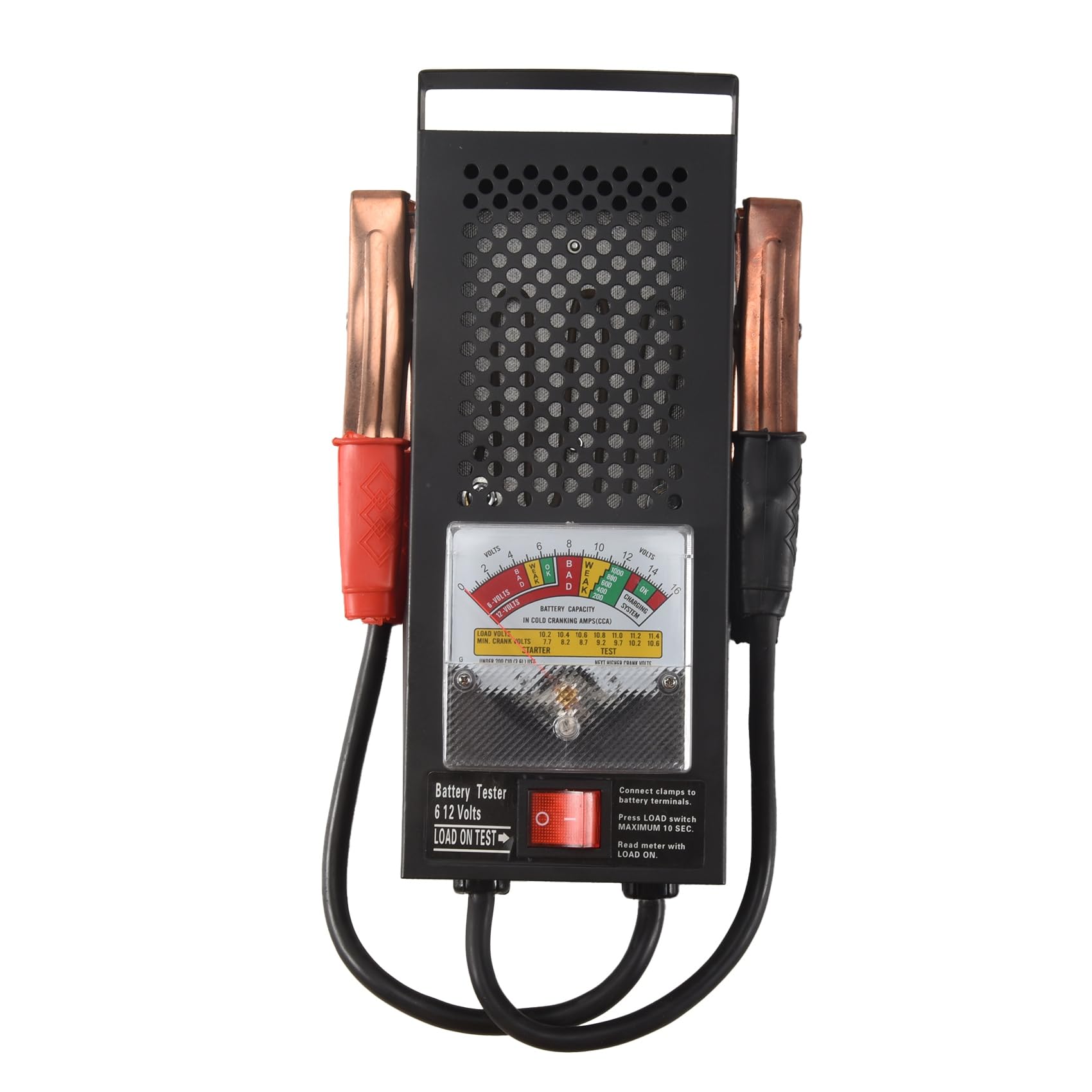 LOLPALONE Batterie Tester 100A 12V Auto 6V für 12 Mechaniker Typ von LOLPALONE