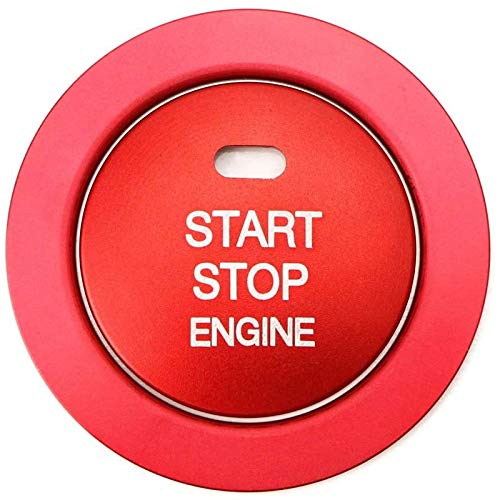 LOLPALONE Keyless Engine Push Start Taste mit/Umlaufender Ring Verkleidung Kompatibel Kompatibel für von LOLPALONE