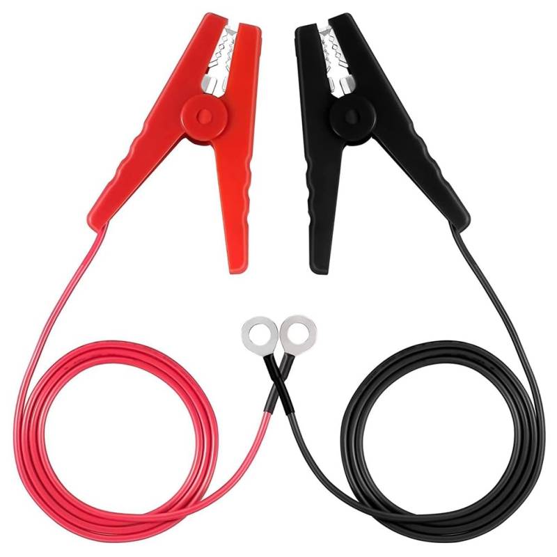 LOLPALONE Krokodilkabel Booster Jumper Cable 3FT/90 cm Überbrückungskabel für Autobatterien für Autobatterien, einfach zu bedienen, 2 Stück von LOLPALONE