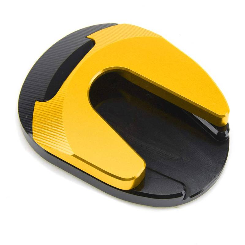 LOLPALONE Motorrad Kickstand Seiten StäNder VergrößErung Erweiterung VergrößErung Pate Pad für Xmax300 2015-2021 Gold von LOLPALONE