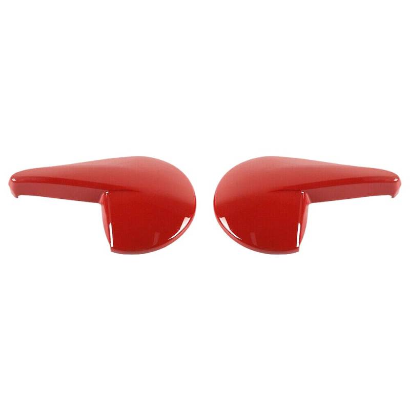 LOLPALONE Red ABS Adjust Seat Button Cover Trim 2 Stück für 2010-2019 von LOLPALONE