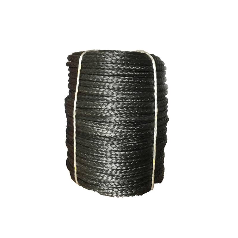 Synthetisches Windenseil 10 mm * 100 m UHMWPE-Seilkabel, Synthetisches Windenseil, Synthetisches Windenseil for Geländewagen, ATV, UTV, SUV(Noir) von LOMCOT