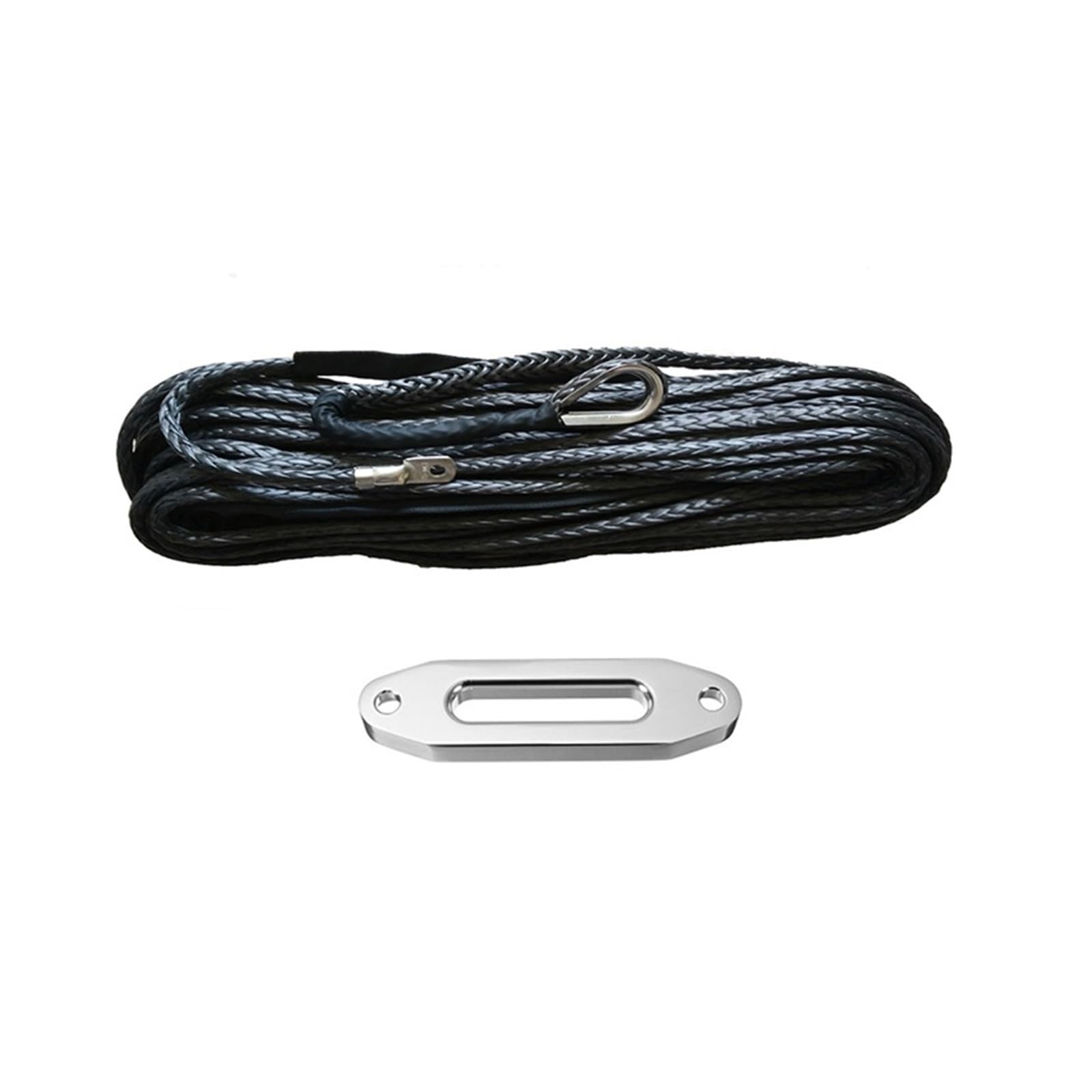 Synthetisches Windenseil 5/16" x 100' Synthetisches Windenseil mit 12000lbs Uhwmpe-Faser for Geländewagen ATV UTV SUV LKW Boot Windenzubehör(Noir) von LOMCOT