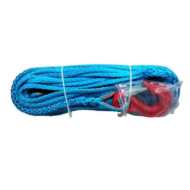 Synthetisches Windenseil-Kabelset 1/2 "X100 'rotes Synthetisches Windenseil mit Haken for ATV/UTV-Autos KFI Trucks Traktorfahrzeuge(Blue) von LOMCOT