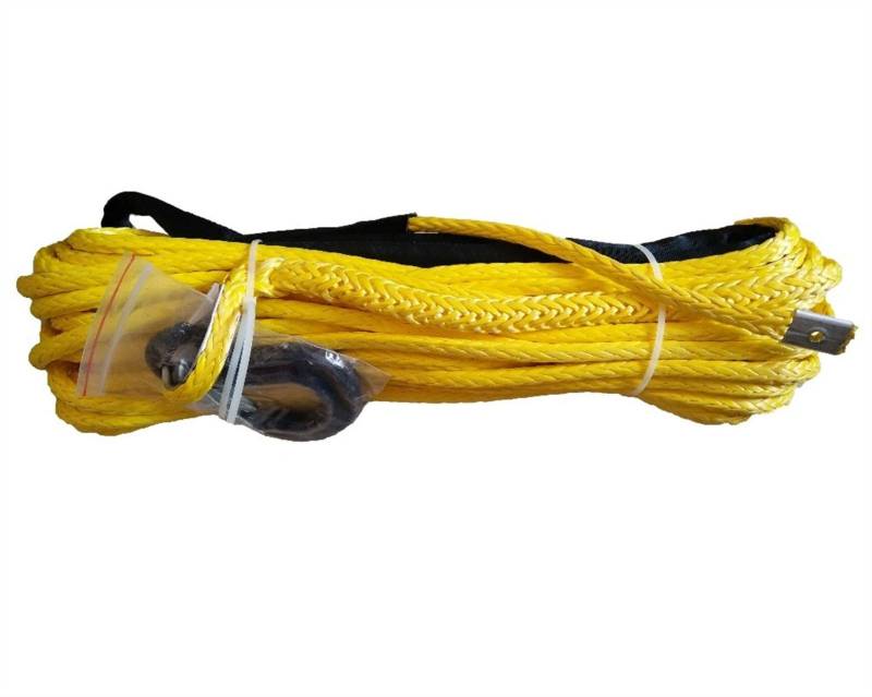 Synthetisches Windenseil-Kabelset 1/2 "x 100 '12mm * 30m Offroad Winde Seil mit Haken for Acceseries, Winde Seil 12mm, Kabelwinde(Yellow) von LOMCOT