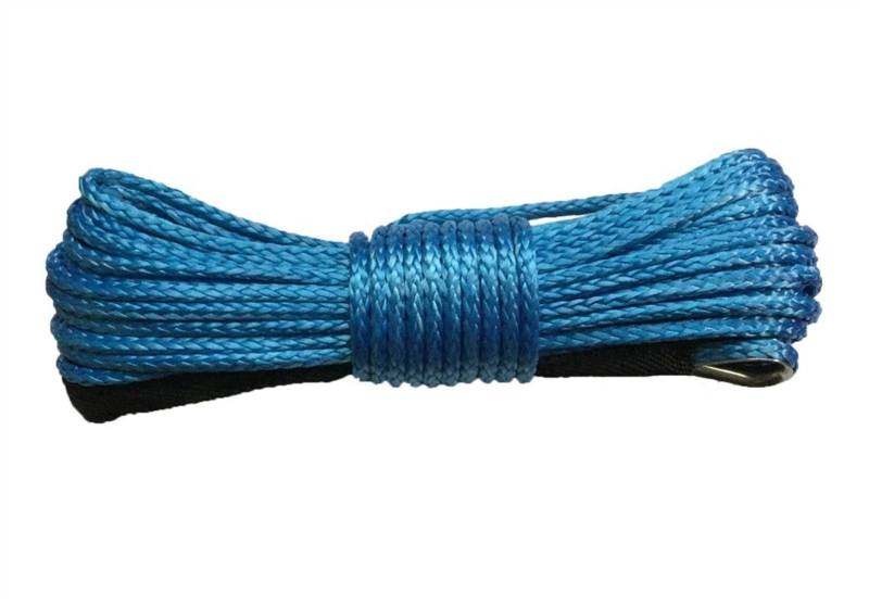 Synthetisches Windenseil-Kabelset 10mm x 20m Blaues Kabel Synthetisches Windenseil von LOMCOT