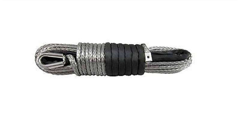 Synthetisches Windenseil-Kabelset 10mm x 28m Synthetische Winde-Seilfaser 4x4 4wd ATV UTV Off-Road(Noir) von LOMCOT