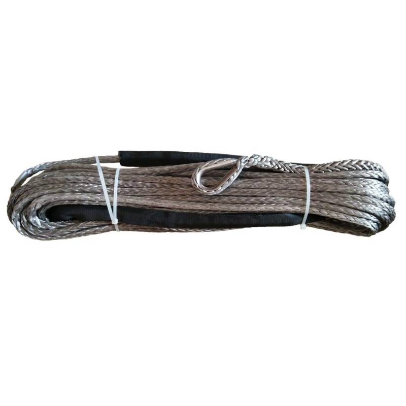 Synthetisches Windenseil-Kabelset 10mm x 30m Synthetische Windeseil-Abschleppseilfaser for 4WD / Offroad-Recovery/ATV(Grey) von LOMCOT