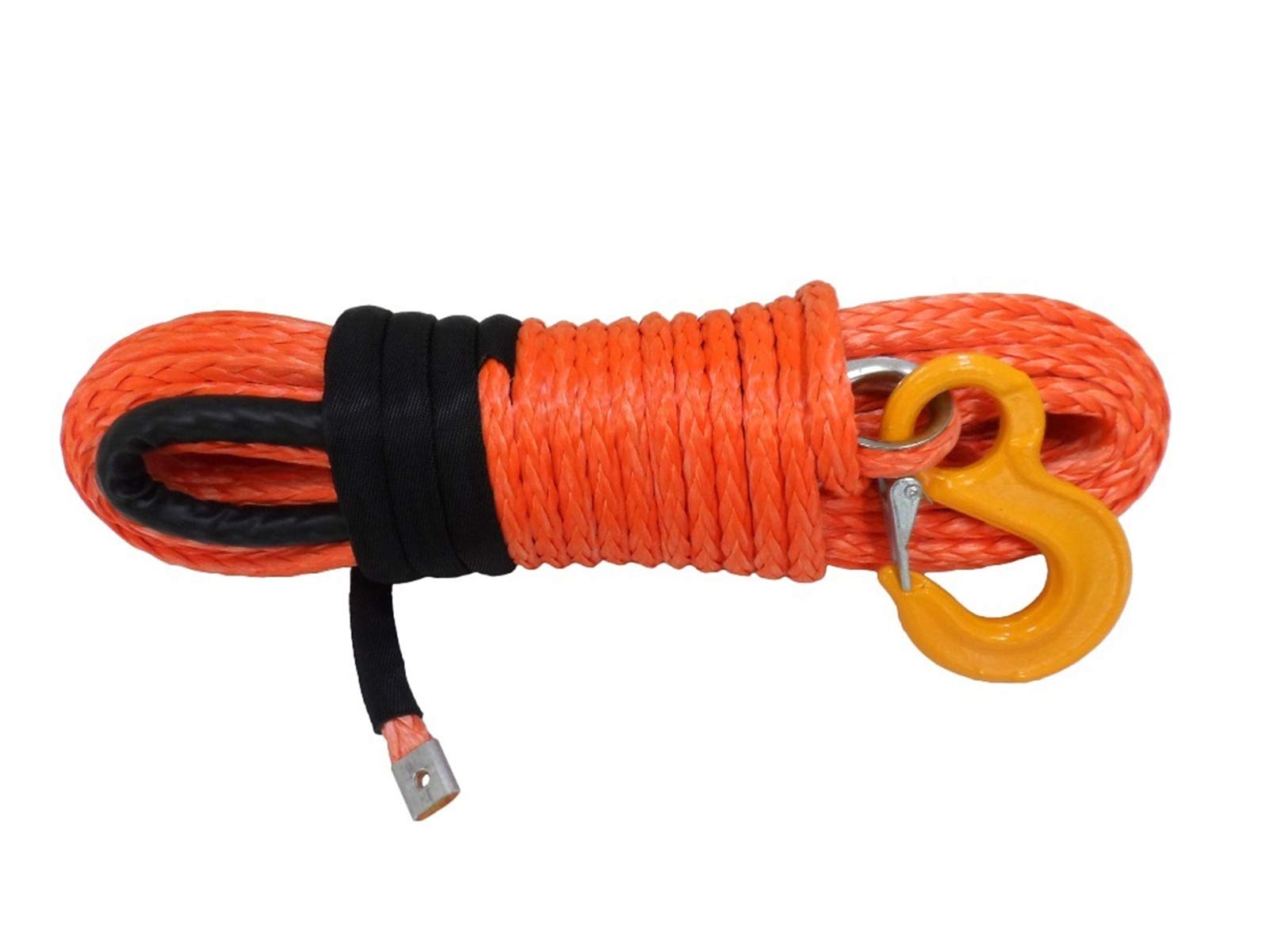 Synthetisches Windenseil-Kabelset 12mm * 30m Orange Synthetische Windeseil, Bootswindekabel for elektrische Winden, Abschleppseile von LOMCOT