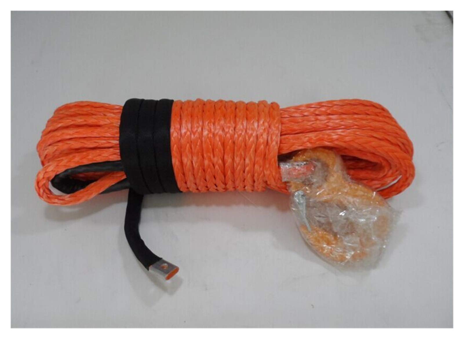 Synthetisches Windenseil-Kabelset 12mm * 30m Orange Synthetisches Windenseil, Synthetisches Seil, ATV-Winchkabel, Off-Road-Seil for Autoteile von LOMCOT