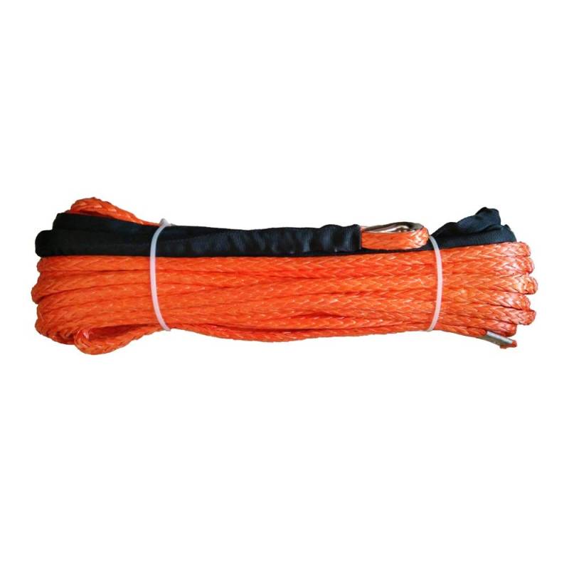 Synthetisches Windenseil-Kabelset 12mm * 30m Winde Kabel Winchseil for 4WD / ATV/UTV/SUV(Orange) von LOMCOT