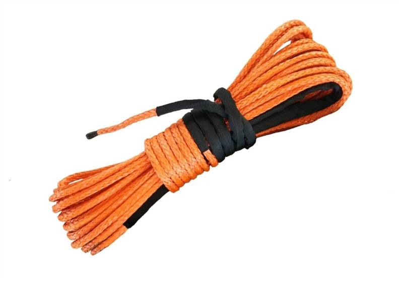 Synthetisches Windenseil-Kabelset 12mm x 30 Meter synthetische Windelinie for Offroad / 4x4 / 4WD / UTV(Orange) von LOMCOT