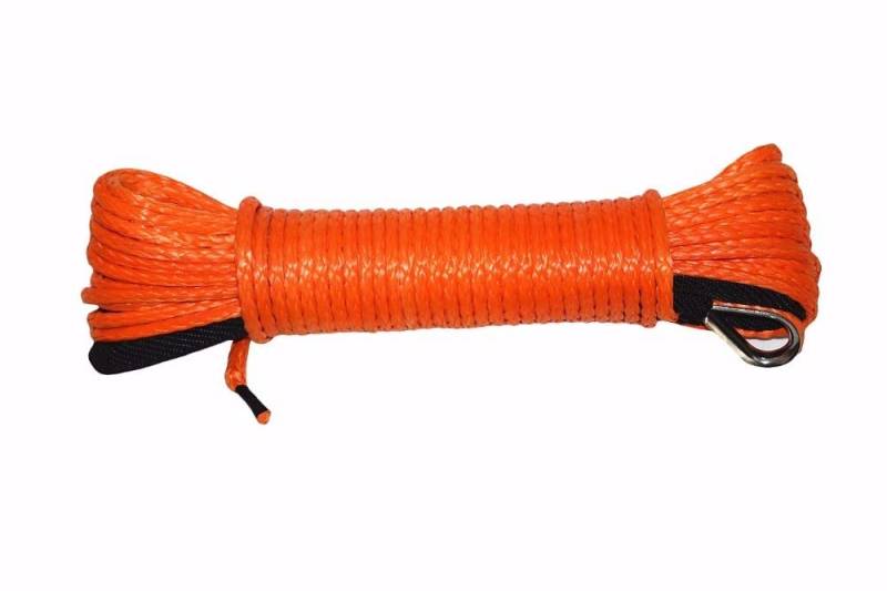 Synthetisches Windenseil-Kabelset 3/16 "* 50FT Orange Synthetische Windekabel & ATV Fairlead & Winch Haken Stopper, Bootswindekabel, ATV Winch Line von LOMCOT