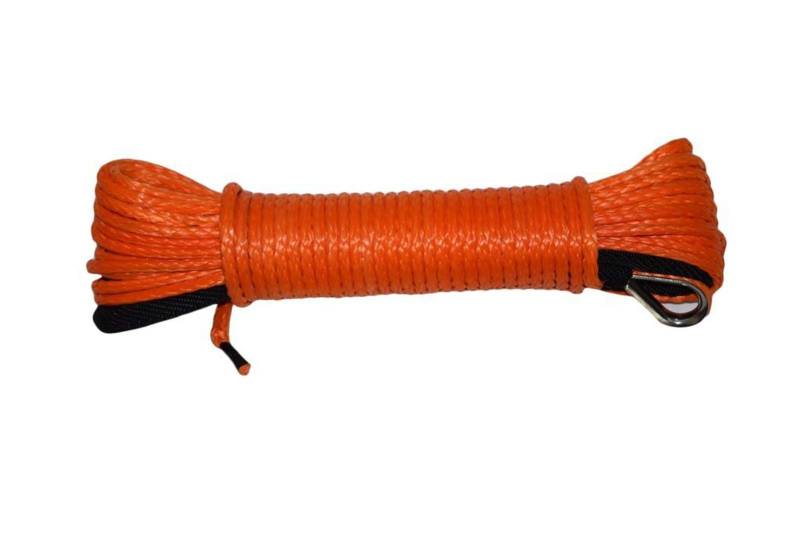 Synthetisches Windenseil-Kabelset 5mm * 15m Orange Synthetische Winde Seil, ATV Winch Line.Off Road Seil, Kevlar Winchkabel, ATV Winch Zubehör von LOMCOT