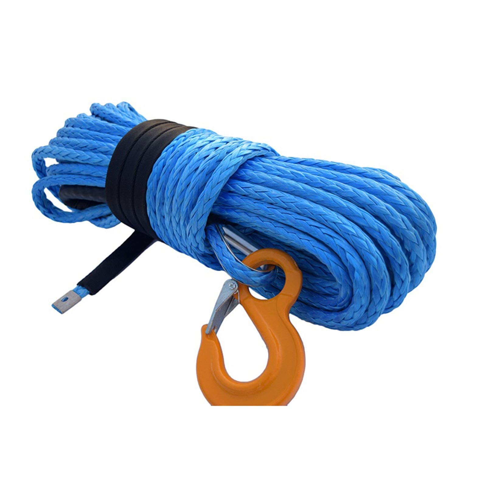 Synthetisches Windenseil-Kabelset 8mm * 30m ATV Winchkabel, Synthetisches Windenseil, Schleppseilauto for ATV UTV SUV OFN Racing(Blue) von LOMCOT