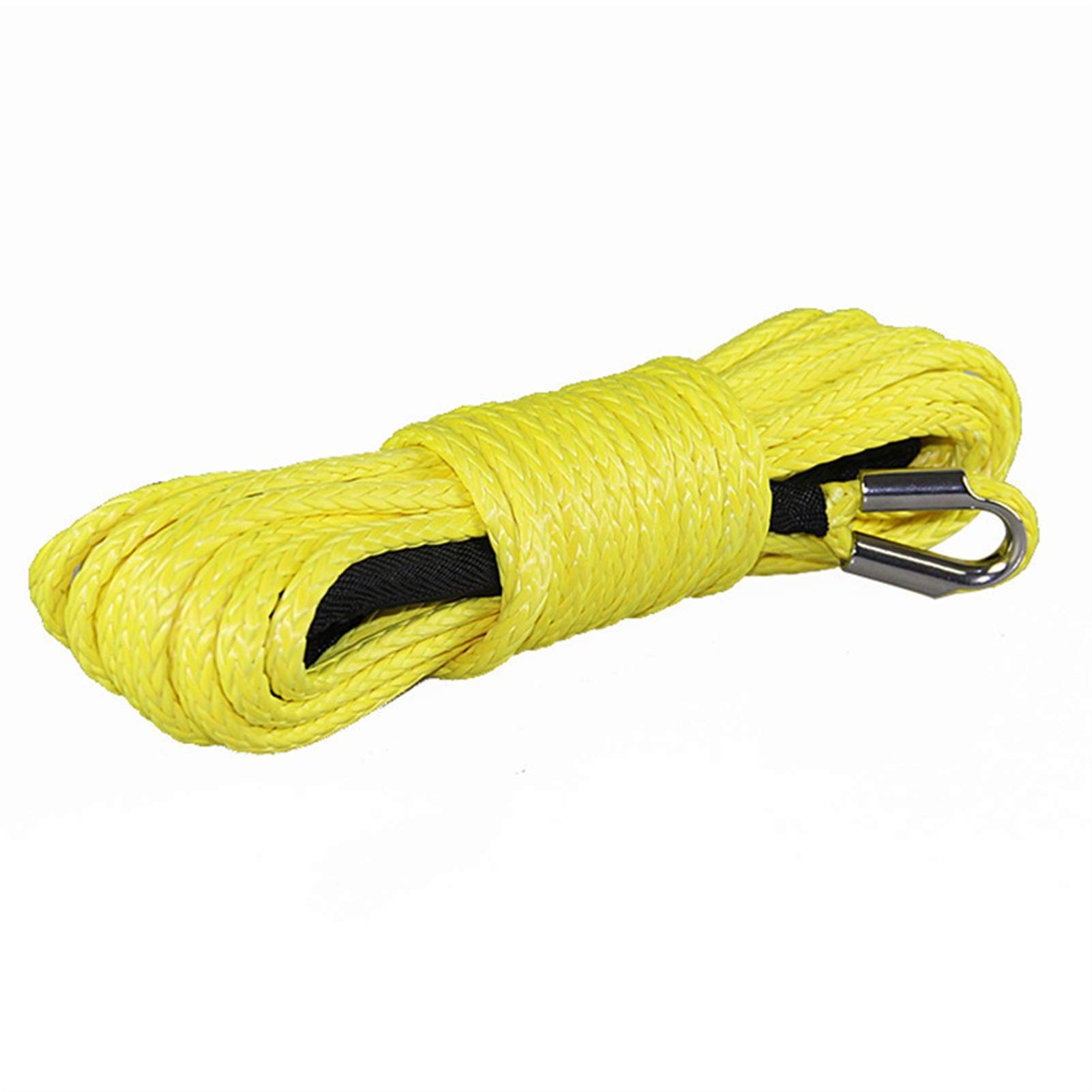 Synthetisches Windenseil-Kabelset 9.5mm * 26m Off-Road Winch Seil Uhmwpe Traktionsseil Polymer Anhänger Seil(Yellow) von LOMCOT