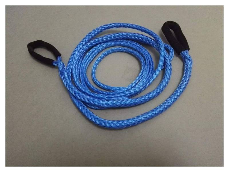 Synthetisches Windenseil-Kabelset Blau 1/4 "* 10ft Winch Seilverlängerung, Synthetisches Windenkabel, ATV-Pflugseil, AFF Road Seil von LOMCOT