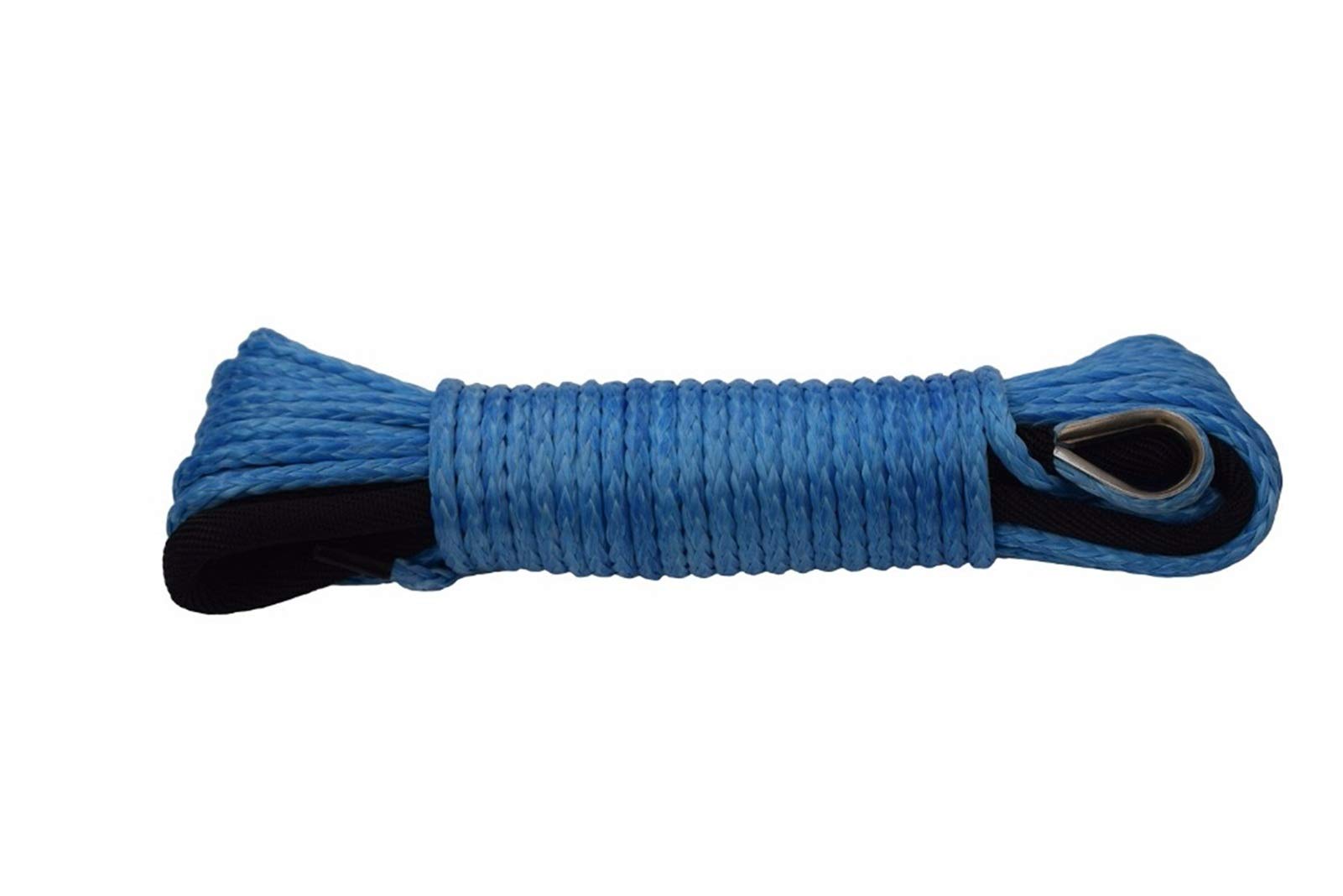 Synthetisches Windenseil-Kabelset Blau 1/4 "* 50ft Synthetisches Windenseil, ATV-Windelinie, Bootswindekabel, Synthetisches Windekabel 6mm von LOMCOT