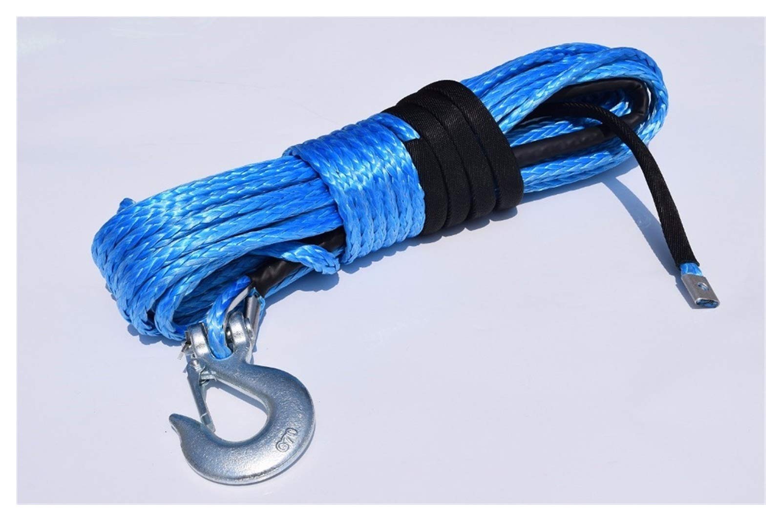 Synthetisches Windenseil-Kabelset Blau 11mm * 30m Spectra Winch Seilhaken, Synthetisches Windekabel, Plasmaseil for elektrische Winden, Windelinie von LOMCOT