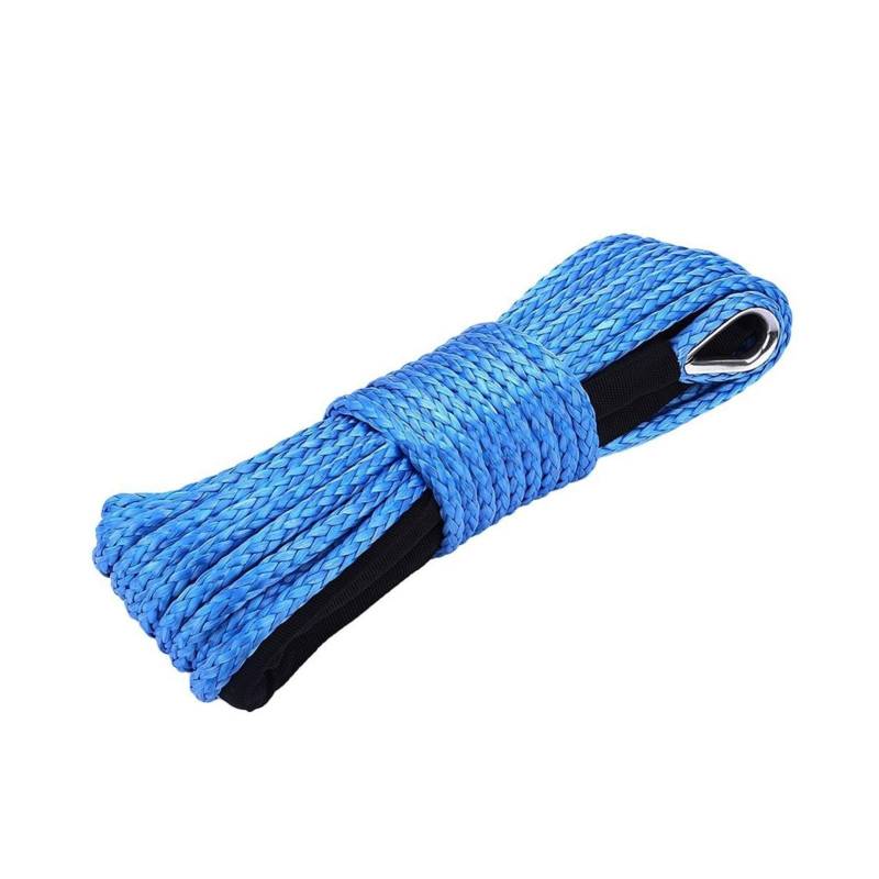 Synthetisches Windenseil-Kabelset Blau 5mm * 15m Synthetisches Windenseil, ATV Winch Line, 4x4 Off-Road Repalcement Winch Cable.Plasma Winchkabel von LOMCOT