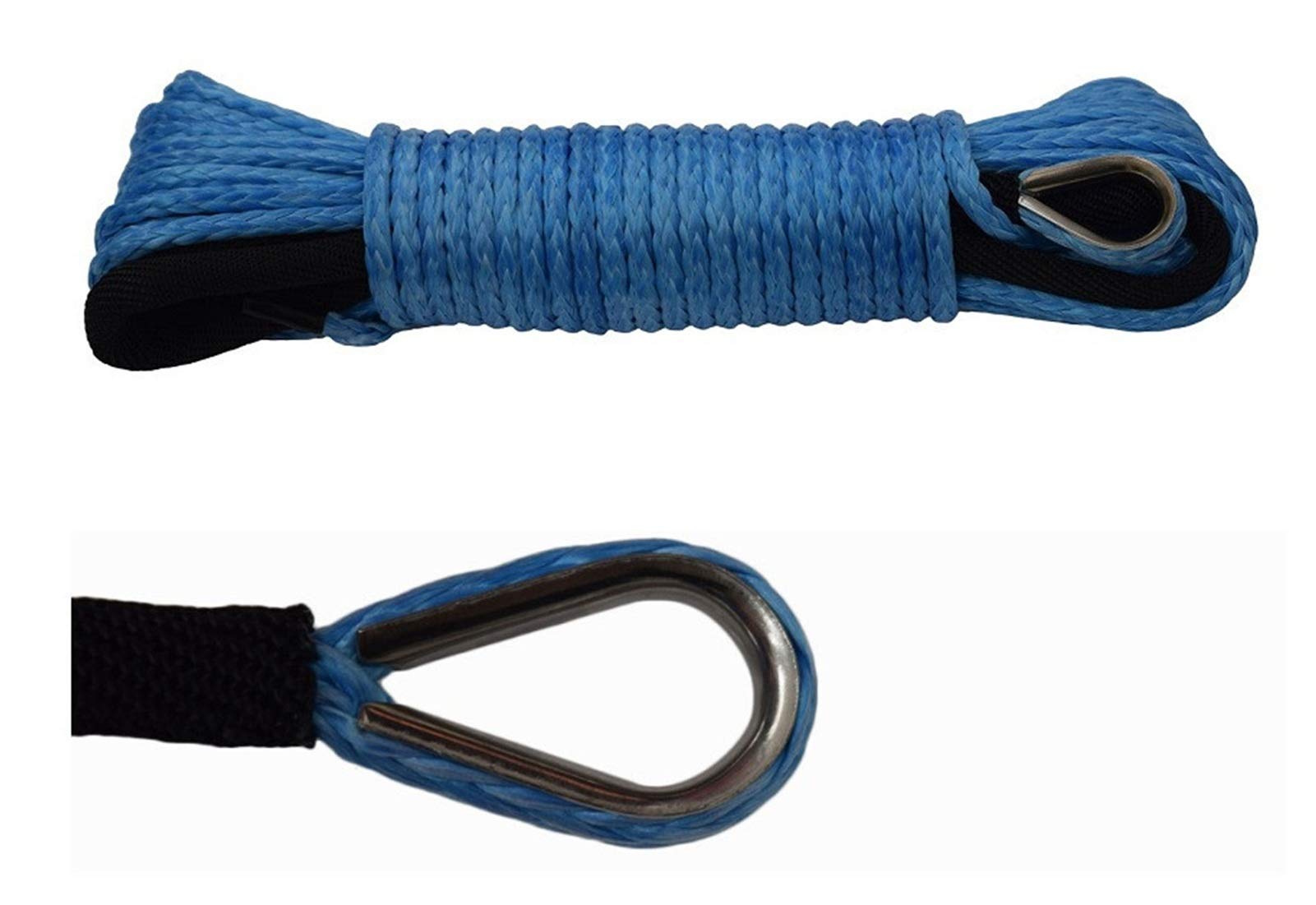 Synthetisches Windenseil-Kabelset Blaue 5mm * 15m ATV Winch Line, Synthetisches Windekabel, ATV-Windeseil, abseits der Straßenseil, Spectra Winch Seil von LOMCOT