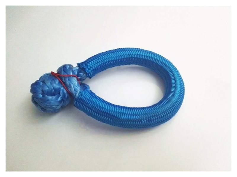 Synthetisches Windenseil-Kabelset Blaues 10mm * 80mm ATV Winch-Schäkel, Synthetisches Windenseil, weiche Fesseln for Geländeweg, Seilbündel von LOMCOT