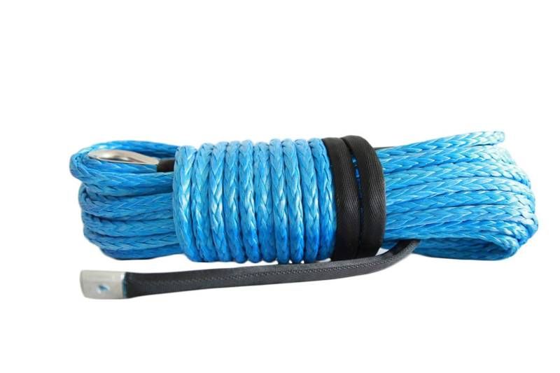 Synthetisches Windenseil-Kabelset Blaues 12mm * 30m Synthetisches Windenseil, Seil for elektrische Winden, Bootswinde-Seilverlängerung von LOMCOT