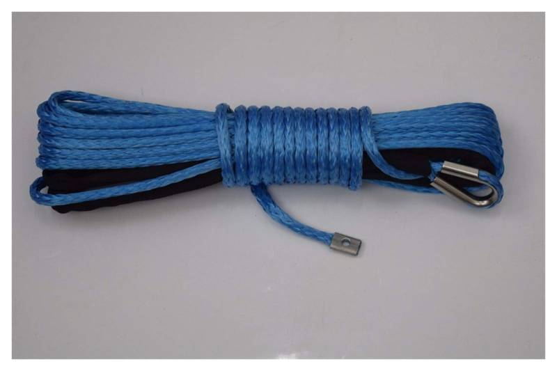 Synthetisches Windenseil-Kabelset Blaues 8mm * 15m Synthetisches Windenseil, 5/16 "Bootswindekabel, Plasmaseil for kleine elektrische Winde von LOMCOT