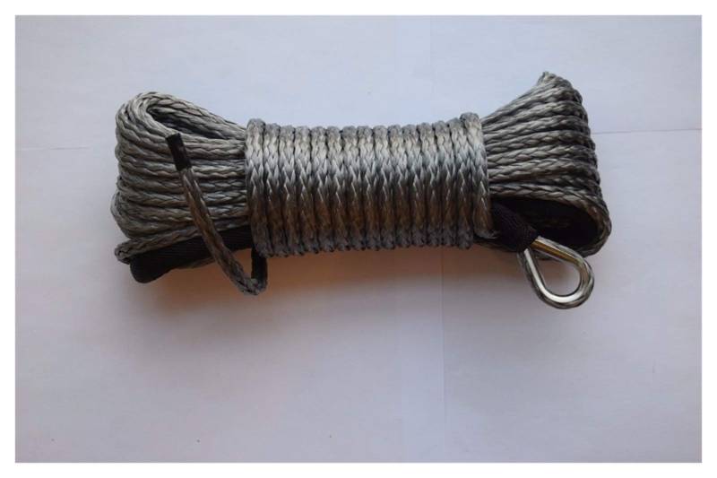 Synthetisches Windenseil-Kabelset Graue 6mm * 15m Synthetisches Windenseil, ATV-Windekabel, Bootswindekabel, abseits der Straßenseil von LOMCOT