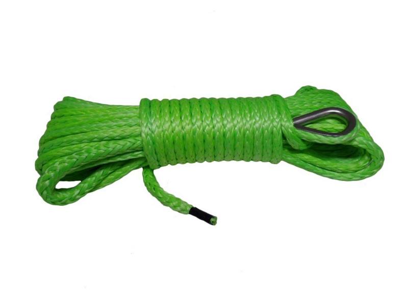 Synthetisches Windenseil-Kabelset Grün 1/4 "* 50ft 6mm Synthetisches Seil, ATV Winch Line, Kevlar Winchkabel, Warn Winch Seil 6mm von LOMCOT