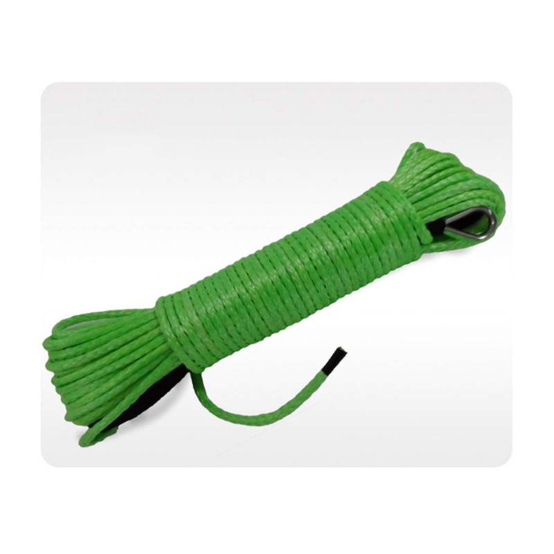 Synthetisches Windenseil-Kabelset Grüne 5mm * 15m ATV Synthetisches Windenseil, 3/16 "Seil ATV Winch Zubehör, Bootswindekabel, Plasmaseil von LOMCOT