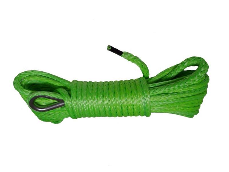 Synthetisches Windenseil-Kabelset Grüne 6mm * 15m ATV Winch Line, Off Road Seil, Synthetisches Windenseil 6mm, Bootswindekabel, UTV-Winde-Accemies von LOMCOT