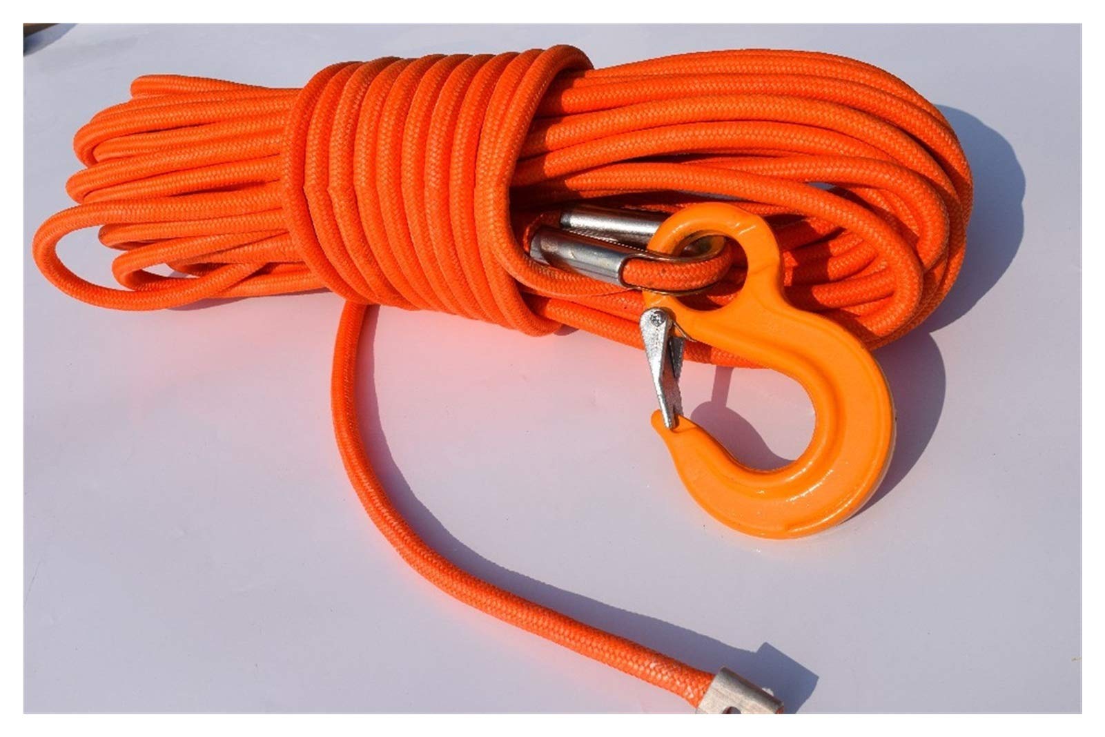 Synthetisches Windenseil-Kabelset Orange 1/2 Zoll * 100ft UHMWPE-Kern mit UHMWPE-Jacke, Synthetisches Windekabel, Bootswindeseil von LOMCOT