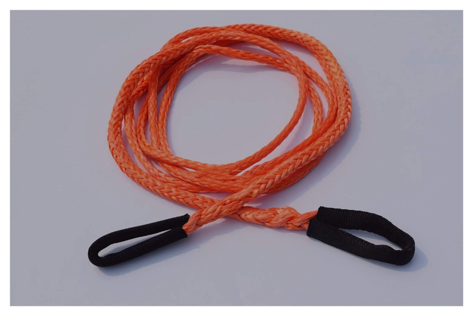 Synthetisches Windenseil-Kabelset Orange 1/4 "* 10ft ATV Winch Line mit Schlaufen, synthetischem Windenkabel, Windenseilverlängerung, abseits des Straßenseils von LOMCOT